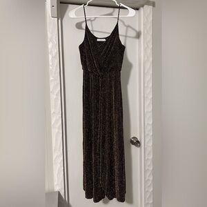 Black and gold shimmery dress